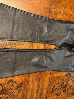Babaton Black Faux Leather Pants